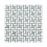Thassos White Marble Mosaic - 5/8" x 1 1/4" Pinwheel with Ming Green Dots Polished