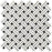Thassos White Marble Mosaic - Stanza with Black Dots Polished