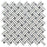 Thassos White Marble Mosaic - Stanza with Gray Dots Polished