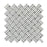 Thassos White Marble Mosaic - Stanza with Ming Green Dots Polished