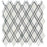 Thassos White Marble Mosaic - Lattice with Ming Green & Carrara Polished
