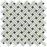 White Carrara Marble Mosaic - Stanza with Black Dots Polished