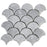 White Carrara Marble Mosaic - 3" Fan Polished