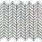 White Carrara Marble Mosaic - Mini Chevron Honed 
