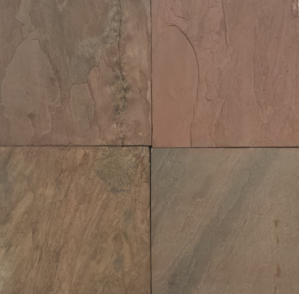 Burnt Sienna Slate Tile - 18" x 18" x 3/4" Honed