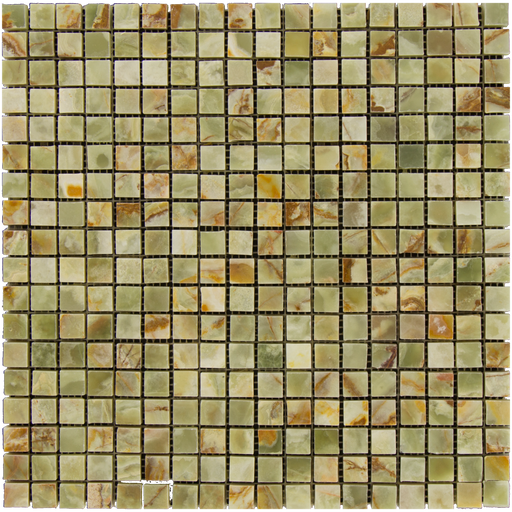 Green Onyx Mosaic - 5/8" x 5/8" Polished