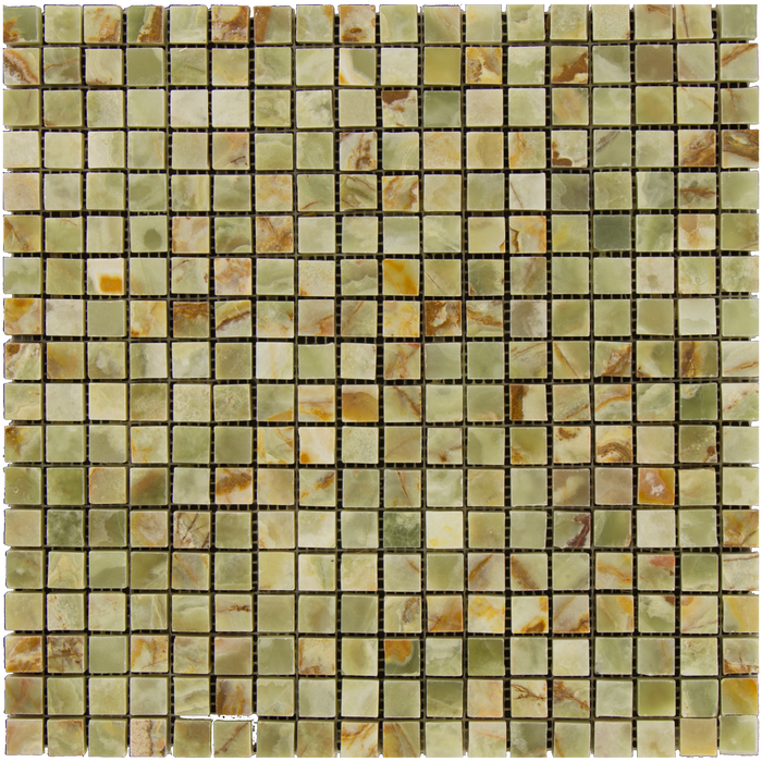 Green Onyx Mosaic - 5/8" x 5/8" Polished