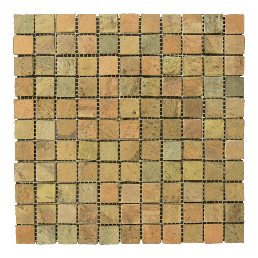 Copper Slate Mosaic - 1" x 1" Tumbled