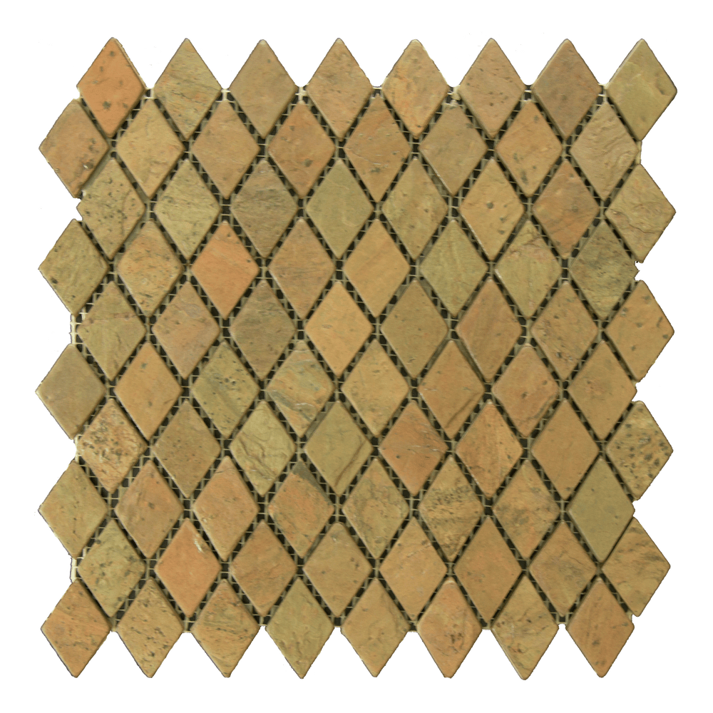 Copper Slate Mosaic - 1" x 2" Diamond Tumbled