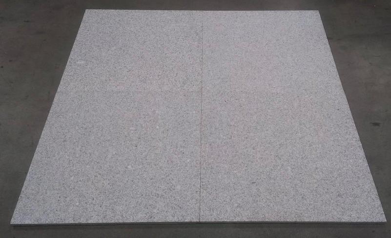 Flamed Crystal White Granite Tile