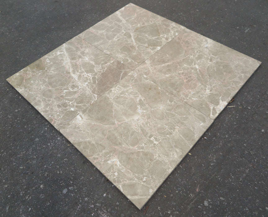 Emperador Light Marble Tile - 18" x 18" x 1/2"