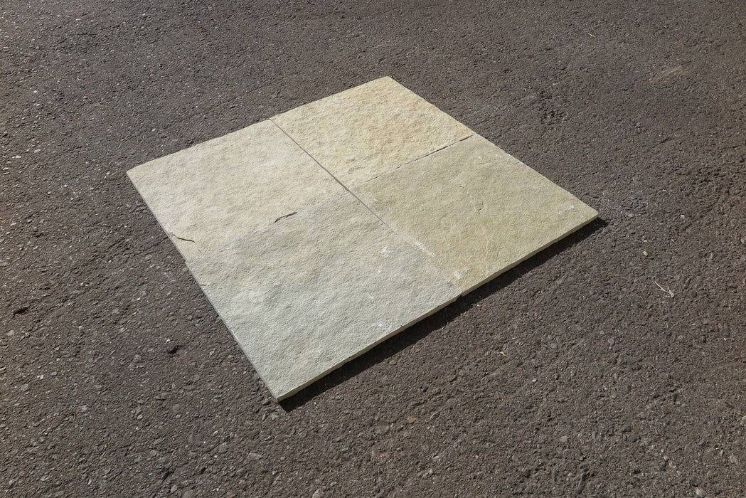 French Vanilla Limestone Tile - 12" x 12" x 3/8" - 1/2"
