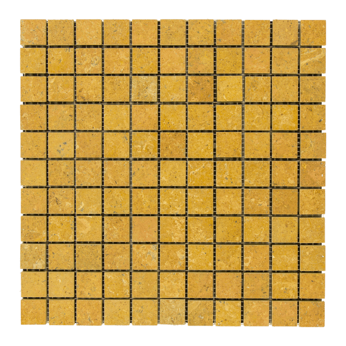 Inca Gold Marble Mosaic - 1" x 1" Polished