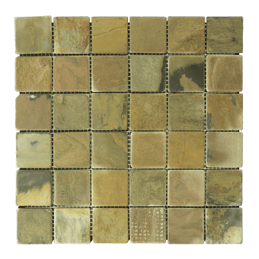 Autumn Slate Mosaic - 2" x 2" Tumbled