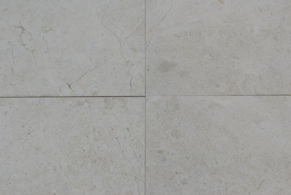 Full Tile Sample - Ivory Cream Marble Tile - 16" x 16" x 1/2" Polished
