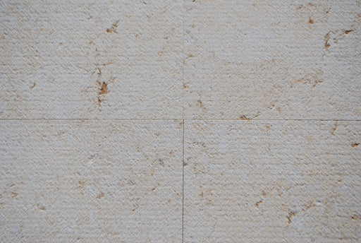Full Tile Sample - Jerusalem Gold Limestone Tile - 12" x 24" x 1/2" Chevron