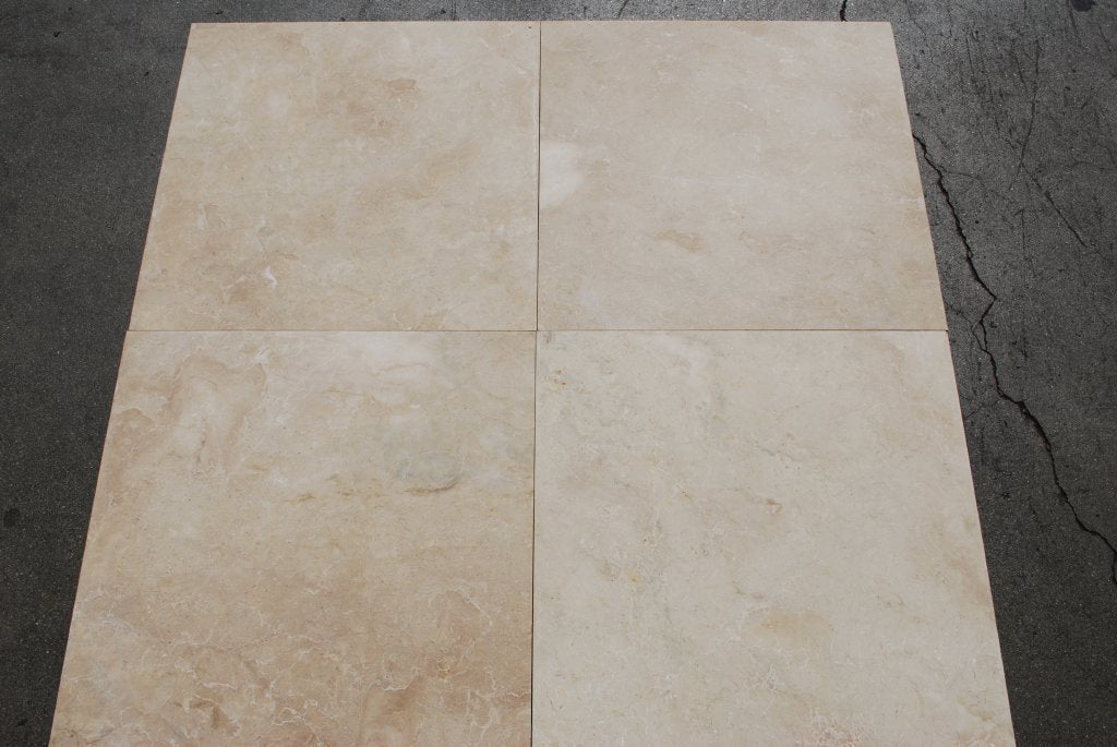 Sahara Beige Marble Tile - 18" x 18" x 3/8"