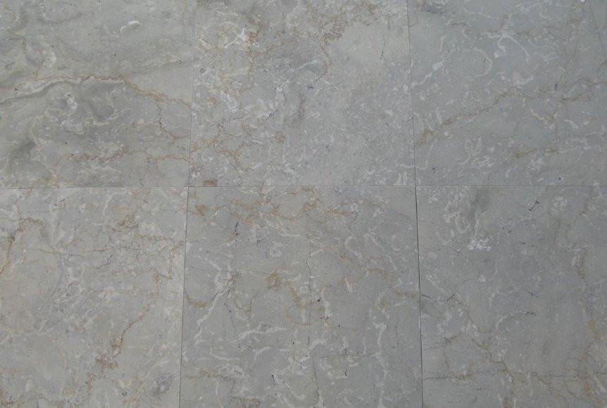 Full Tile Sample - Sahara Grey Marble Tile - 12" x 12" x 3/8" Polished