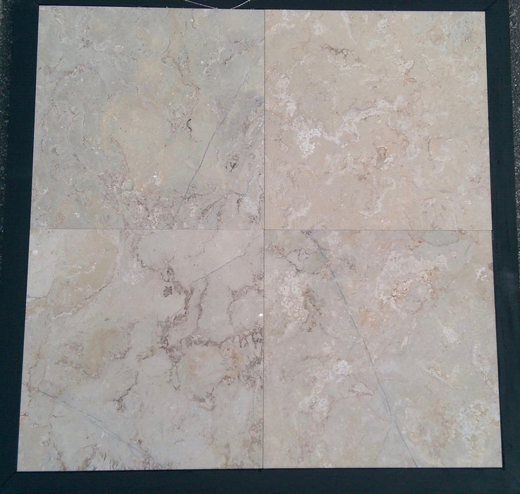 Sierra Light Marble Tile - 18" x 18" x 1/2" 