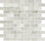 Tundra Gray Marble Mosaic - 1" x 2" Brick Tumbled