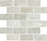 Tundra Gray Marble Mosaic - 2" x 4" Brick Tumbled
