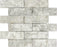 Tundra Gray Marble Mosaic - 2" x 6" Brick Split Face