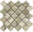 Tundra Gray Marble Mosaic - 3" Arabesque Polished