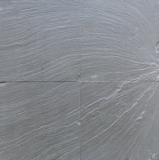 Full Tile Sample - Vermont Black A Grade Slate Tile - 12" x 12" x 1/4" Natural Cleft Face, Gauged Back